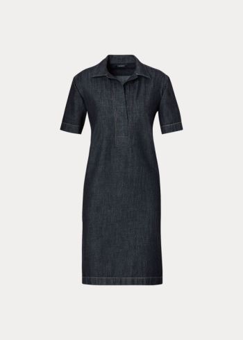 Ralph Lauren Denim Shift Šaty Černé Blankyt Světle Modré | iTjOwLd9