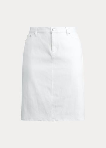 Ralph Lauren Denim Skirt Bílé | XOchyn3E