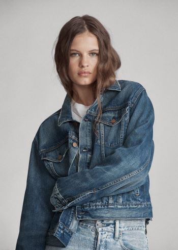 Ralph Lauren Denim Trucker Jacket Tmavě Indigo | 7CtKXmiN
