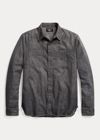 Ralph Lauren Denim Workshirt Černé Bílé | yB4fXcYg