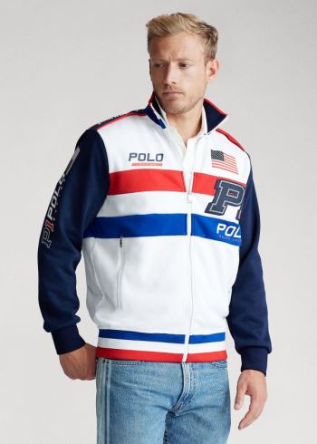 Ralph Lauren Double-Knit Track Jacket Bílé Viacfarebný | eWsrigvA