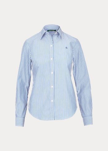 Ralph Lauren Easy Care Striped Bavlněné Shirt Blankyt Bílé | TNTzpYg3