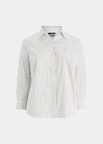 Ralph Lauren Easy Care Striped Shirt Bílé Černé | 0DbkfrJe