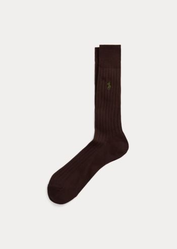 Ralph Lauren Egyptian Bavlněné Šaty Socks Tmavě Hnědé | SbhZXyOp