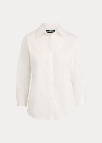 Ralph Lauren Embroidered Button-Down Shirt Bílé | iSvqtNb9