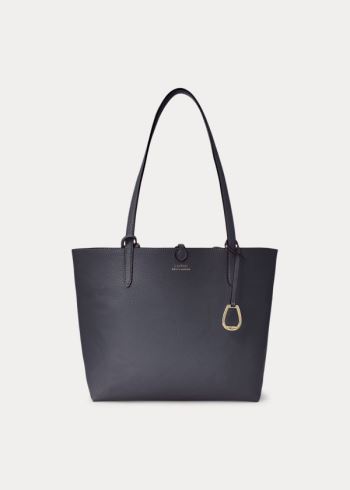 Ralph Lauren Faux-Læder Reversible Tote Tmavě Blankyt | 36rgD7oP