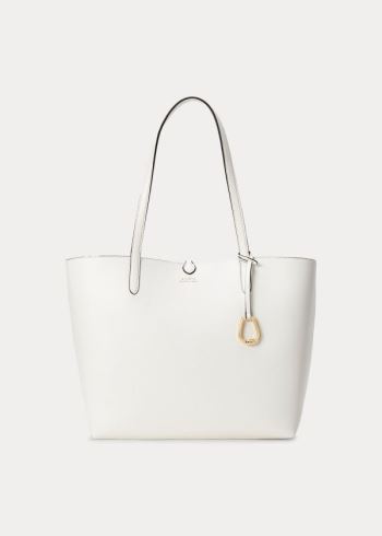 Ralph Lauren Faux-Læder Reversible Tote Krém | mMAPQ2NN