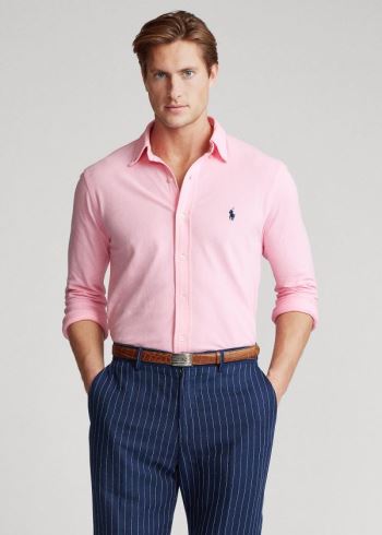 Ralph Lauren Featherweight Mesh Shirt Růžové | 1Tw1ig1l