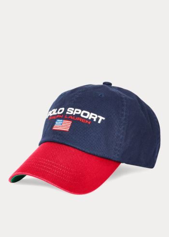 Ralph Lauren Flag Bavlněné Chino Cap Tmavě Blankyt Červené | Rr4kfd4n