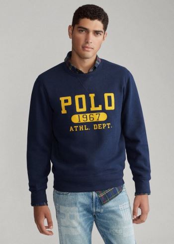 Ralph Lauren Fleece Graphic Sweatshirt Tmavě Blankyt | 2gXiWwPl