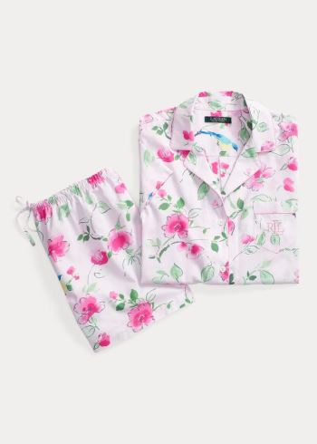 Ralph Lauren Floral Sleep Set Bílé Růžové Viacfarebný | IC4NH7Ij