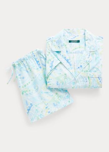 Ralph Lauren Floral Sleep Set Tyrkysové | 6wKilsxO
