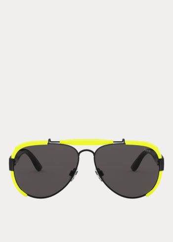 Ralph Lauren Fluorescent Pilot Sunglasses Tmavě Šedé | nxHYmt88