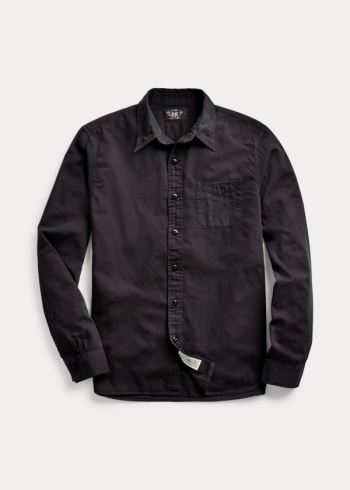 Ralph Lauren Garment-Dyed Twill Workshirt Černé | GRTARmQv