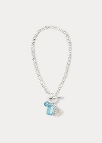 Ralph Lauren Gemstone Collar Necklace Stříbrné | qfO4KtUr