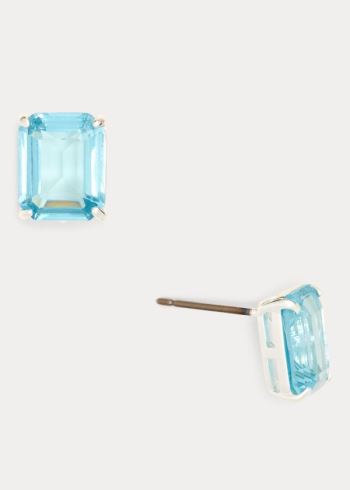 Ralph Lauren Gemstone Stud Earrings Stříbrné | 7BcPpb40