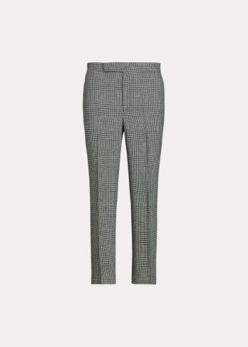 Ralph Lauren Glen Plaid Linen Pant Krém Šedé Viacfarebný | 9DzKkDVn