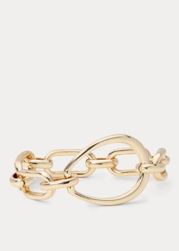 Ralph Lauren Gold-Finished Link Bracelet Zlaté | 1Ne3OlxP