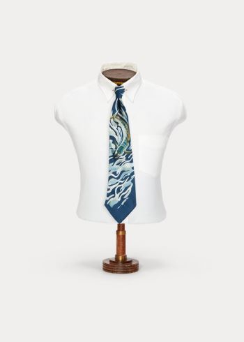 Ralph Lauren Handmade Sailfish Silk Tie Blankyt Viacfarebný | jlBR6pvl