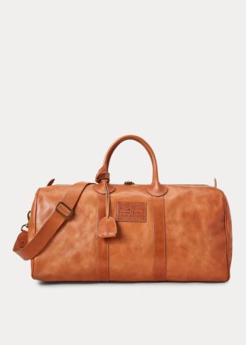 Ralph Lauren Heritage Læder Duffel Hnědé | z7pmDptz
