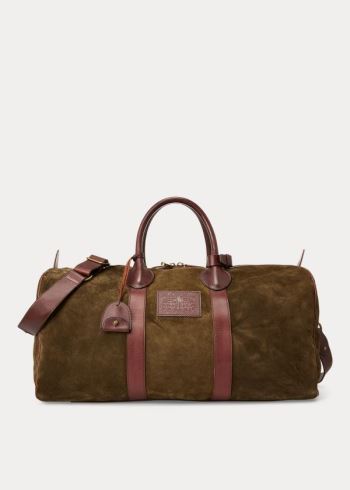Ralph Lauren Heritage Semišové Duffel Olivy Zelené | fMQmBh6U