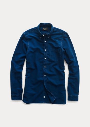 Ralph Lauren Indigo Bavlněné Oxford Shirt Tmavě Blankyt Blankyt Světle Modré | DnPF7jey