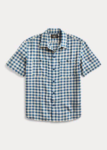 Ralph Lauren Indigo Checked Shirt Krém Indigo | Mot2zNP7