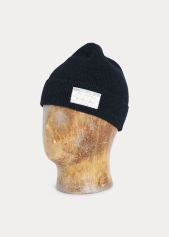Ralph Lauren Indigo-Dyed Bavlněné Cap Černé Bílé | MSnd5fQH
