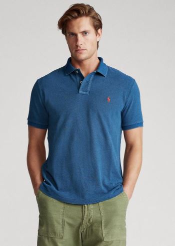 Ralph Lauren Indigo Mesh Polo Shirt – All Fits Indigo Červené | 0CF9wrFW