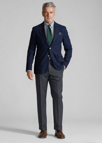 Ralph Lauren Indigo Sportovní Coat Indigo | aKpvhUyO