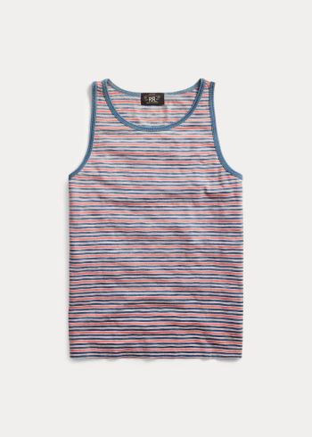 Ralph Lauren Indigo Striped Bavlněné Tank Indigo Proužek | u8lc8ORU