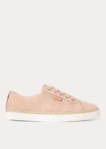 Ralph Lauren Jaycee Semišové Sneakers Růžové Béžový | Rq0BLNju