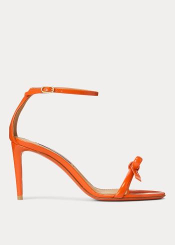Ralph Lauren Joanne Bow Lakovaná Sandal Oranžové | enCoO3WN