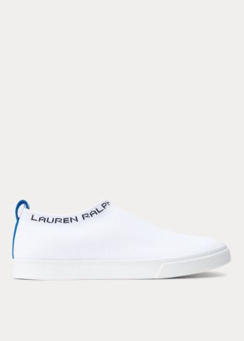 Ralph Lauren Jordyn Slip-On Sneakers Bílé | ZA3jJOgx