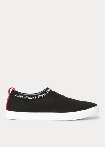 Ralph Lauren Jordyn Slip-On Sneakers Černé | C4XavcPP