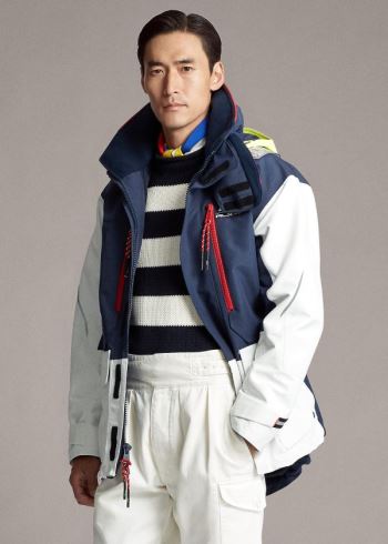 Ralph Lauren Kedleston RLX Jacket Tmavě Blankyt Bílé | Ha3sq4ko