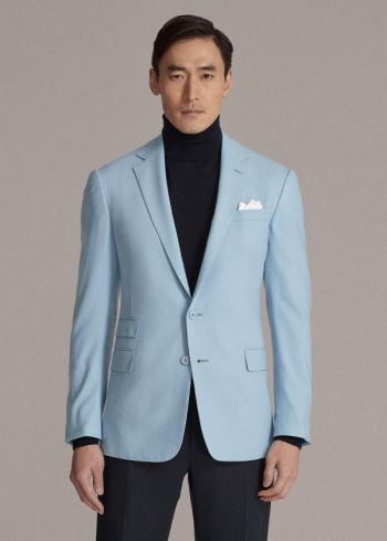 Ralph Lauren Kent Handmade Sportovní Coat Světle Blankyt | F0KLal0e