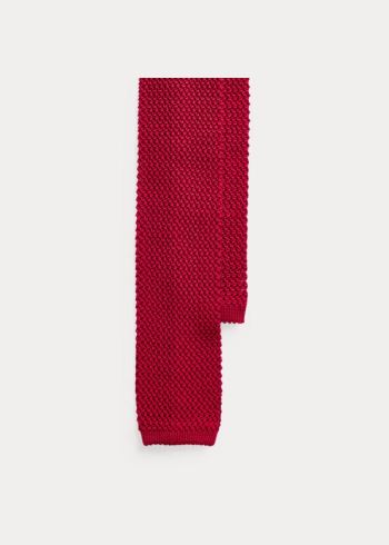 Ralph Lauren Knit Mulberry Silk Tie Červené | M2QLdb2s
