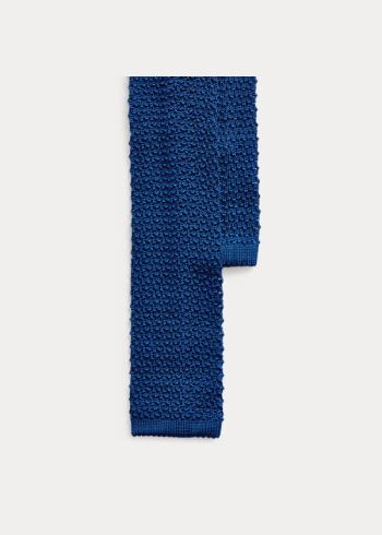 Ralph Lauren Knit Silk Tie Královská Modrá Blankyt | xxDaviSg