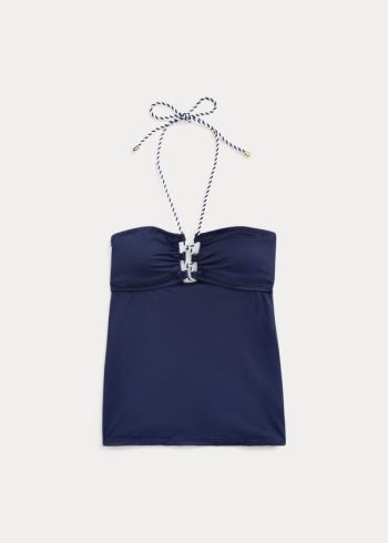 Ralph Lauren Krajkové-Front Tankini Tmavě Blankyt | yvkMX46U