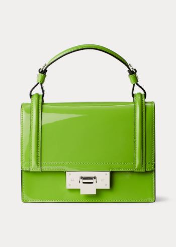 Ralph Lauren Lakovaná Mini Hinge-Lock Bag Zelene | t2jpCTQV