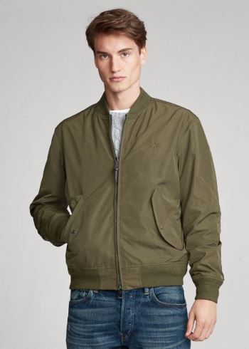 Ralph Lauren Lehké Bomber Jacket Olivy Zelené | 7PH1OPR1