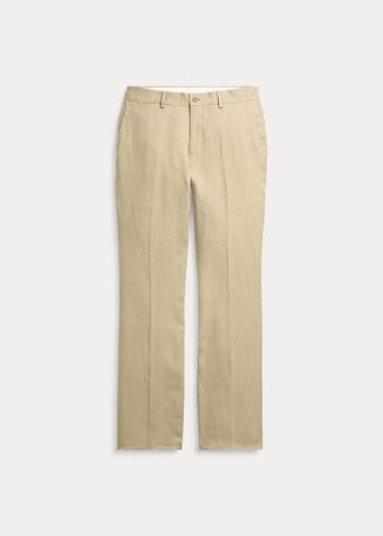 Ralph Lauren Linen Pant Hnědožlutý | oz7UgGcD
