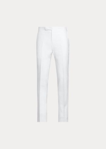 Ralph Lauren Linen Trouser Bílé | 4CisVWT8