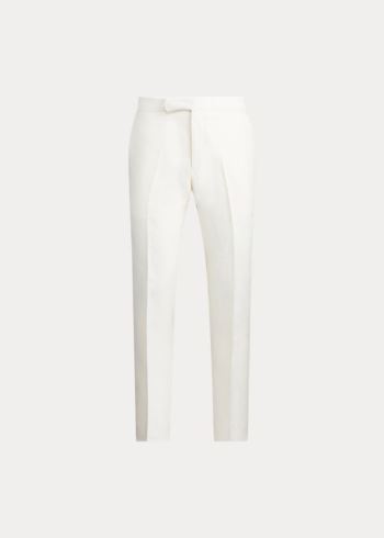 Ralph Lauren Linen Trouser Světle Krém | EG3bmiYl