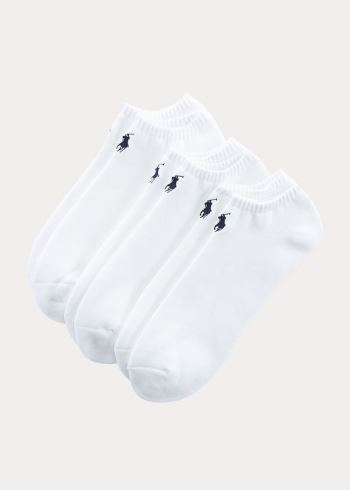 Ralph Lauren Low-Profile-Sock 3-Pack Bílé | tZDZ3aAJ
