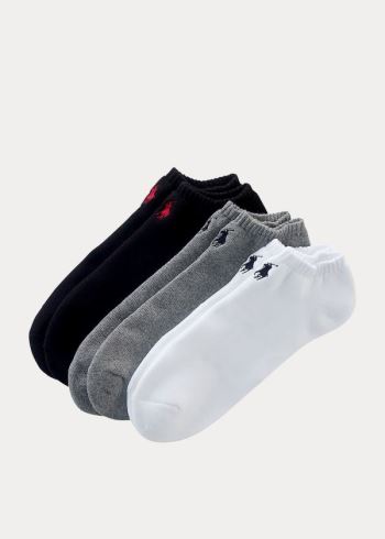 Ralph Lauren Low-Profile-Sock 3-Pack Černé Šedé Bílé | eatOSMQW