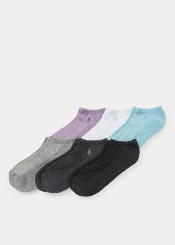 Ralph Lauren Low-Profile Sportovní Sock 6-Pack Fialové | l6ZFQWNB