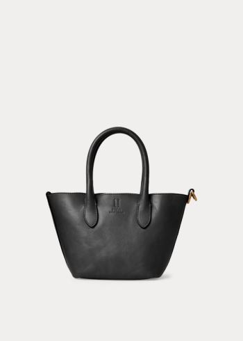 Ralph Lauren Læder Mini Bellport Tote Černé | o0tsS7bb