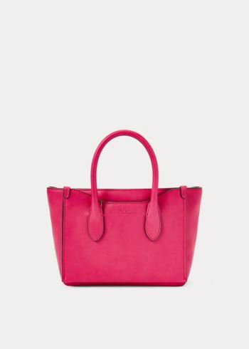 Ralph Lauren Læder Mini Sloane Satchel Růžové | KAwHdqZ4